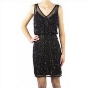Adrianna Papell Art Deco Beaded Dress (NWOT)